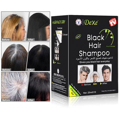 Shampoo Pinta Canas Negro BLACK HAIR™ CAJAx10